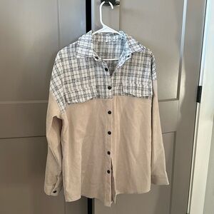 Cordoroy and Plaid shirt
